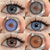 Natural Colored Contact Lenses Fashion Blue Eyes Lenses Gray Beautiful Pupils High Quality Brown Makeup Eyes Contacts