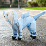Dog Raincoat Reflective Waterproof Overalls Pet Jumpsuit Clothes for Small Medium Dogs Chihuahua Outdoor Waterproof Rain Wear