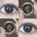 New 1 Pair Contact Lenses for Eyes with Degree 0~-8.00 Brown Pupils for Natural Fashion Korean High Quality Lenses