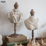 Popxstar Necklace Display Stand Jewelry Earing Ring Display Chain Bust Stand Scarf Holder Mannequin Model Ornament Bedroom Decoration
