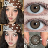 2pcs Brown Contacts Lenses with Degree Colorld Lenses Beauty Pupils Circle Lenses Makeup Yearly Korean Lens Fast Shipping
