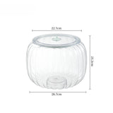 Popxstar  Halloween Candy Jar Desktop Decoration Kitchen Pumpkin Sealed Jar Moisture-proof with Lid Multifunctional Pet Food Storage Box