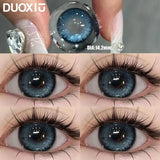 Popxstar  1Pair Color Contact Lens Pupils Nature High Quality Myopic Blue Black Eyes - 0.00 to- 8.00 Diopter Lenses Fast Shipping