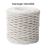 Popxstar Raffia For Crafts Natural Raffia Yarn For Wrapping Knit Wire Natural Color Matte Texture Raffia Paper Ribbons For Hat DIY Decor