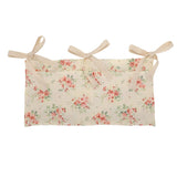 Popxstar Baby Crib Storage Bag Cotton Double Pouch Newborn Bed Headboard Organizer for Kids Baby Bedding Diaper Toys Bag