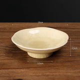 Popxstar  Tea Plate Delicate Cooking Tea in The Oven Afternoon Dim Sum Dried Fruit Plate Ceramic Fruit Plate