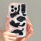 Popxstar Sunglasses Cat Dog Phone Case for iPhone 11 Case iPhone 16 15 14 13 12 Pro Max XR XS X 8 7 Plus SE Transparent Shockproof Cover