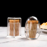 Popxstar Acrylic Toothpick Bottle For Home Kitchen Storage Gadgets Creative Portable Toothpick Box hotel Toothpick Storage Box