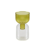 Popxstar 2pc Set Mini Vases Terrarium Hydroponic Plant Pot Glass Vase Wedding Flowers Candle Holders Decor Avocado Glass Growing Bud Vase