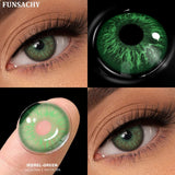 Popxstar  1 Pair Natural Contact Lenses for Eyes Colored Blue Softlens Fashion Beauty Women Makeup Lens Gray Pupil Cosmetic Lens