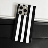Fashion Cow Stripe Pattern Glossy Back Cover For iPhone 13 14 15 16 17 Pro Max Phone Case