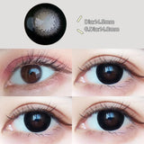 Popxstar 2PCS/Pair Big Lenses Pearl Series Color Contact Lenses For Eyes Blue Purple Pink Black Gray Beauty Pupils 14.5mm Lenses