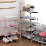 Popxstar Shoe Rack Multi Layered And Space Saving Shoe Rack For Simple Household Storage And Storage Three And Four Layer Shoe Racks