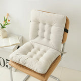 Popxstar  Chenille one-piece chair cushion solid color simple sedentary bay window backrest cushion office chair cushion