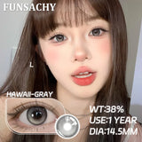 Popxstar  1 Pair Myopia 0~-8.00 Degree Color Contact Lenses for Eyes Natural Lenses with Prescription Diopter Eye Contacts Yearly