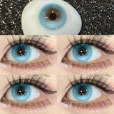 2pcs Yearly Myopia Eyes Colored Lenses with Diopter Beautiful Pupil Natural Contact Lenses for Eyes Cosmetic Lens Fast Shipping