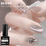 Popxstar  7ml Water Light Cat Magnetic Gel Nail Polish Colored Glass Bead Effect Transparent Soak Off UV Gel LED Nail Art Varnish