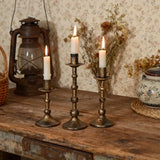 Popxstar  Retro Metal Candle Holder Candlestick for Candles Country Room Decoration Candlestick Romantic Candlelight Dinner Ornaments Gift