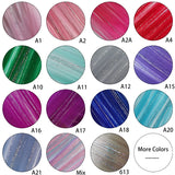 Popxstar Unicorn Clip in Colored Hair Extensions Mixed Silver Tinsels Synthetic Rainbow Hair Holiday Party Highlights for Women Girls