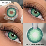 Popxstar  2pcs Natural Color Contact Lenses for Eyes Green Eye Lens Blue Eye Contacts Fashion Beauty Makeup Women Man Soft Lenses