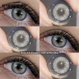 1Pair Soft Colored Contact Lenses for Eyes Fashion Blue Lenses Gray Beauty Makeup Lenses Brown Contacts Blue Eye Lenses