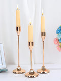 Popxstar 3Pcs/Set European style Metal Candle Holders Candlestick Fashion Wedding Table Candle Stand Exquisite Candlestick Christmas Tabl