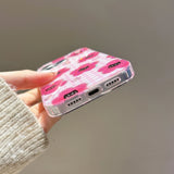 Cute Pink Grid Pattern for Iphone 17Promax Cartoon Black Cat Glitter Case for iPhone 14 15 16 Pro Max 17 pro Shockproof Cover