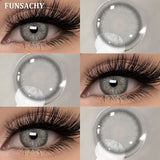 Popxstar  2pcs Colorcon Contact Lenses Gray Pupils for Eyes Fashion Color Contact Lenses Eye Makeup Beauty Cosmetics Blue Lenses
