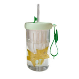 Summer Lemon Cold Brew Plastic Straw Cup Cute Large Capacity Drinking Water Cup For School Girl Children Coffee Cups