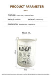 Popxstar Storage Basket Storage Bucket Baby Clothes Storage Basket Cloth Hamper Fabric Hamper Sundries Basket Washing Basket