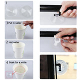 Popxstar Sunshade Roller Blinds Suction Cup Blackout Curtains for Living Room Car Bedroom Kitchen Office Free-Perforated Window Curtain