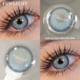 Popxstar  Fashion Colorcon Contact Lenses for Eyes Blue/Green/Brown Natural Lenses 1pair Yearly Cosmetics Pupils Color Eyes Lens