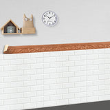 Popxstar 10Meters 3D Pattern Sticker Wall Trim Line Skirting Border Decor Self Adhesive Household Waterproof Baseboard Wall Stickers