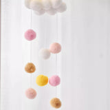 Cute fur ball rainbow Dream catcher Dreamcatcher living room bedroom children's room tapestry Wall decoration pendant gift