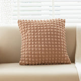 18x18in Solid Nordic Cushion Cover Texture Sensation Throw Pillow Cover For Living Room Bedroom Sofa Office Waist Pillow Case
