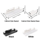 Carbon Steel Narrow Storage Rack Wall Mounted Space Saving Expandable Gap Shelf Punch Free Sliding Storage Rack Pantry