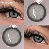 1 Pair Brown/Gray Color Contact Lenses Beautiful Pupils Cosmetic Korean Fashion Natural Eye Contacts Doll Black Lenses