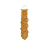 Handwoven Macrame Hat Rack Wall-Mounted with Tassel Baseball Cap Organizer Bohemian Style Handmade Cap Hanger Collection Display