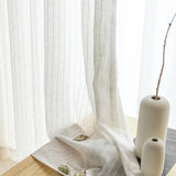 Japanese Curtains for Living Room Cotton Linen Gauze Balcony Bedroom Log Wind Window Screen Wabi Sabi Inspired Natural Drapes