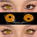 Popxstar  1 Pair Cat Eyes Crazy Lenses Vampire Lenses for Halloween Cosplay Eye Contacts White Lenses Anime Black Colored Lenses