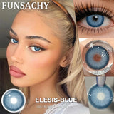 1 Pair Colored Pupils for Eyes Gray Eye Contacts Brown Natural Soft Lenses Beauty Pupils Women Makeup Yearly Cosmetics