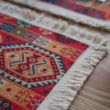 Popxstar Vintage Jacquard Cotton and Linen Tassel  Table Runner Christmas Party  Wedding Kitchen Table Fabric Home Coffee Table Decor