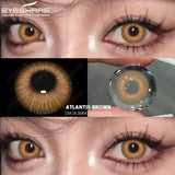 Popxstar 1pair/2pcs Colored Contact Lenses for Eyes Blue Contacts Purple Lenses Cosplay Contact Lenses Yearly Fashion Eye Lenses