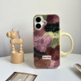 Popxstar  High Quality Exquisite Multiple Colors Velour Heart Pattern Case for iPhone 17 13 14 15 16 Pro Max 11 12 7 8 Plus 16e XS X Cover