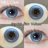 2pcs Blue Colored Contact Lenses with Myopia Pink Soft Korean Fashion Makeup Beauty Contacts Lenses New Fast Shipping