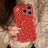 Popular Stars Soft TPU Phone Case For iPhone 17 16 15 14 13 Pro Max Side Bumper Love Heart Red Back Cover