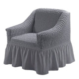 Single Seater Sofa Seater Seersucker Slipcover with Skirt Universal Stretch Sofa Couch Slipcover Easy Fitted Furniture Protector