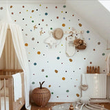Popxstar Boho self-adhesive wall stickers wave point geometry children's bedroom home decoration stickers