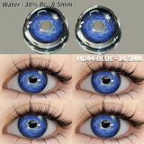 Popxstar 1 Pair Colored Contact Lenses Cosplay Colorful Contact Blue Eyes Contact Anime Red Lenses Halloween white Lenses