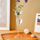 Popxstar  Unique Cocktail Glasses Set Creative Wine Glass Twisted Design Transparent Art Barware for Whiskey Cocktail Fun Home Bar Decor